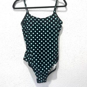 Catalina Black and Blue Geometric Swimsuit‎ 12